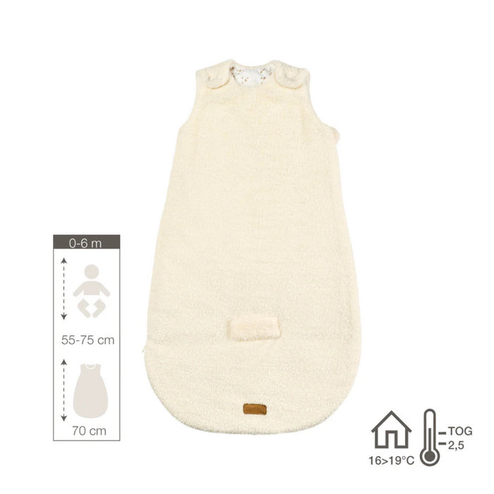 Nattou - TEDDY Slaapzak Teddy Beige 70 cm - Afneembare Mouwen - TOG 2.5 - Zachte Babyslaapzak