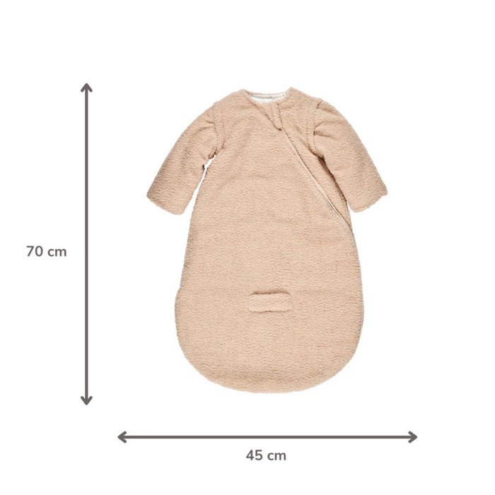 Nattou - TEDDY Slaapzak Teddy Beige 70 cm - TOG 2.5 - Zachte Babyslaapzak - Ademend & Veilig Slapen
