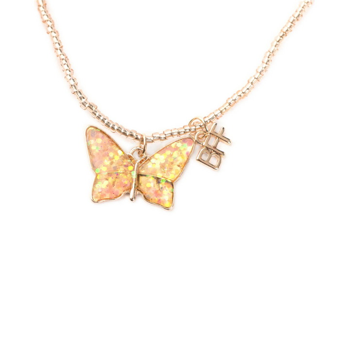 Great Pretenders - BFF Pink Butterfly Share and Tear Necklace Set (2 pcs)