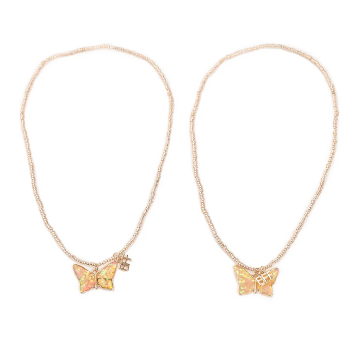 Great Pretenders - BFF Pink Butterfly Share and Tear Necklace Set (2 pcs)