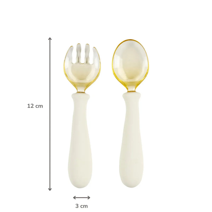 Nattou - Mealtime Silicone Cutlery Set