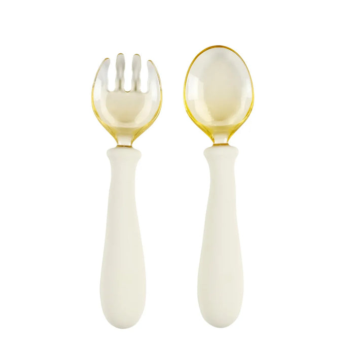 Nattou - Mealtime Silicone Cutlery Set