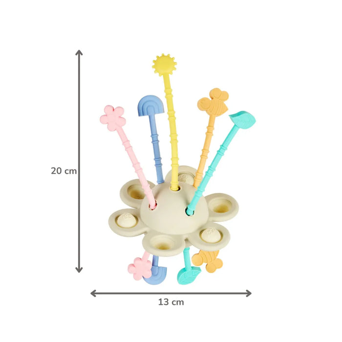 Nattou - Silicone Montessori Toy - Multicolour