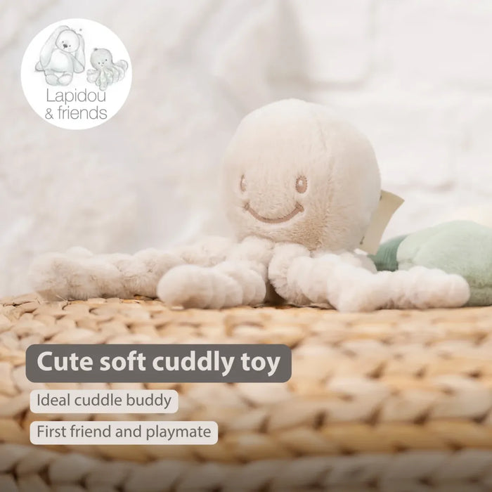 Nattou - LAPIDOU - Octopus knuffel Sand
