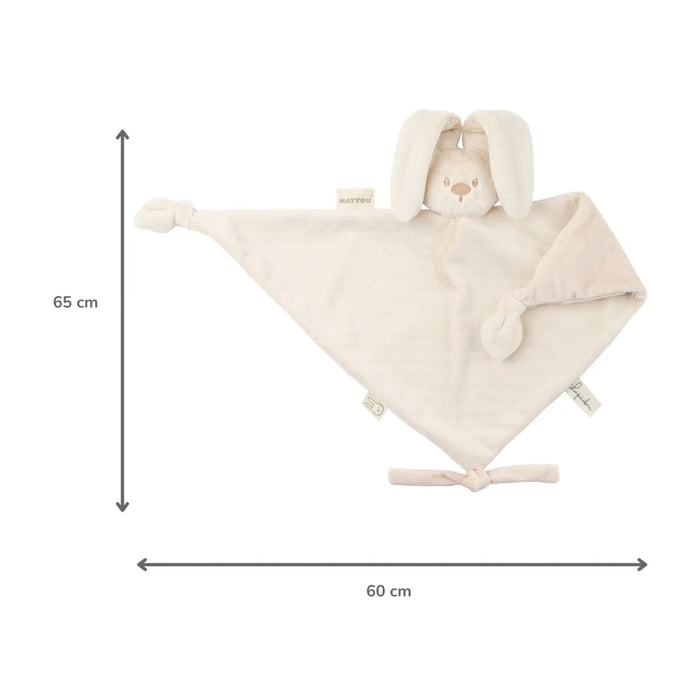 Nattou - LAPIDOU - Maxi-doudou konijn (65cm)  - Zand