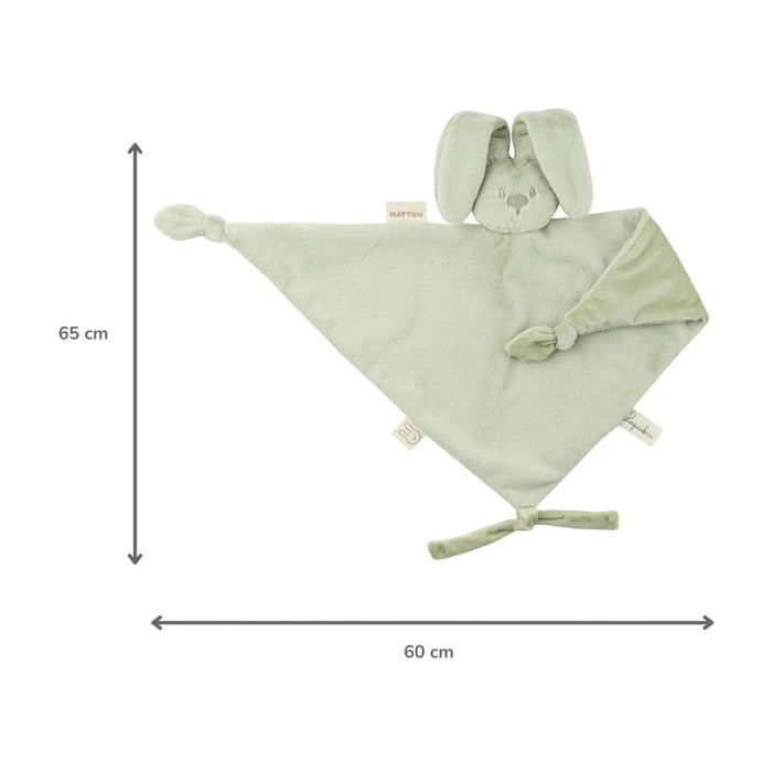 Nattou - LAPIDOU - Maxi-doudou konijn (65cm)  - Lindegroen