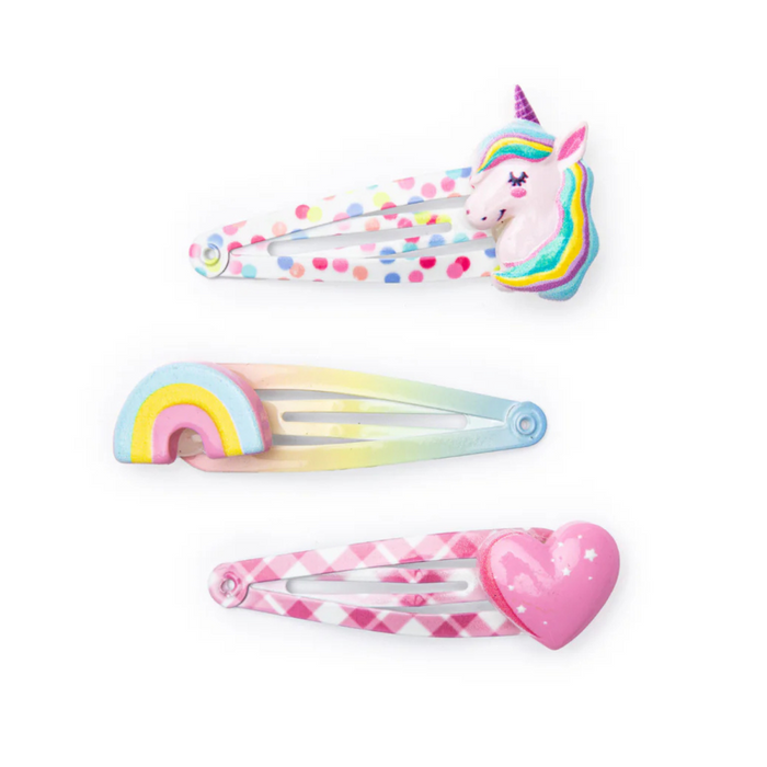 Great Pretenders - Unicorn Cutie Hairclip Set (3 pcs)