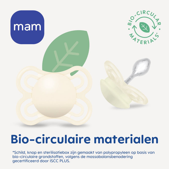 Mam - Fopspeen Perfect 0-6 maand blauw & beige