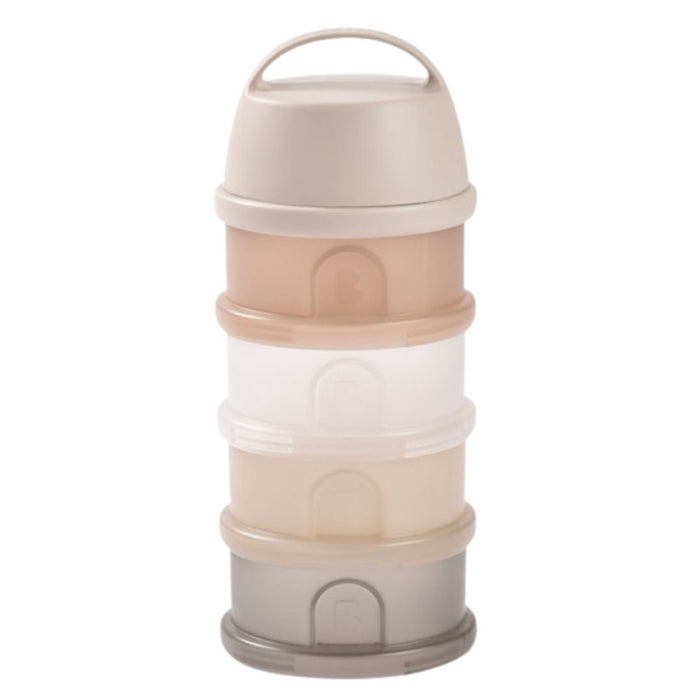 Beaba - Stapelbare doseerdozen4 compartimenten Mineral transparant/clay