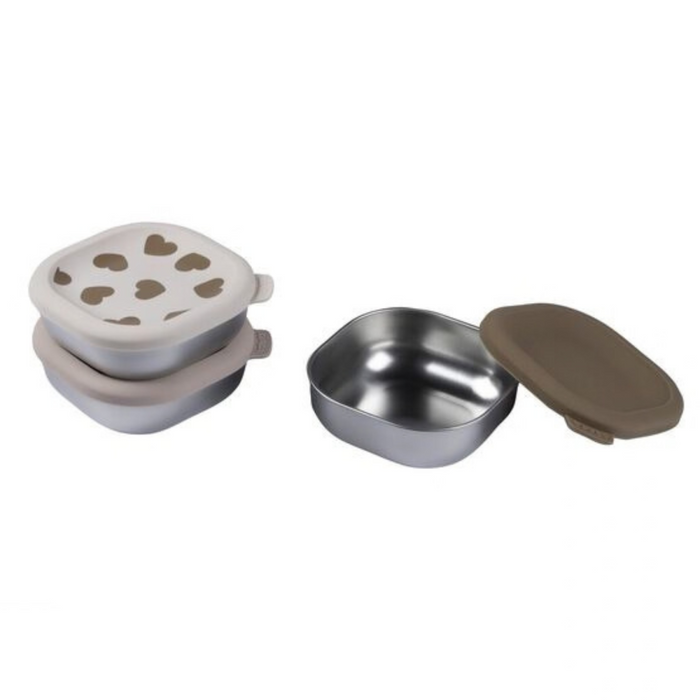 Beaba - RVS snack doosjes multi-use x3 - BigLove