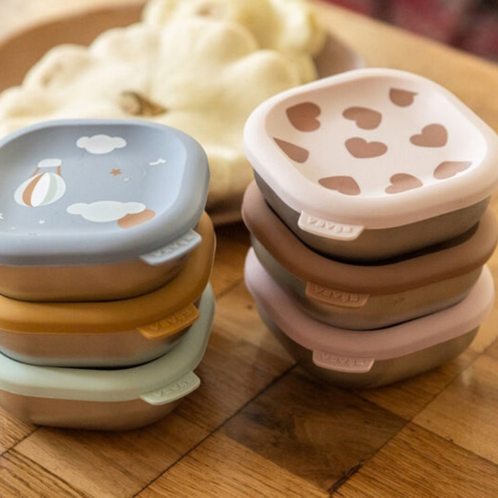 Beaba - RVS snack doosjes multi-use x3 - BigLove