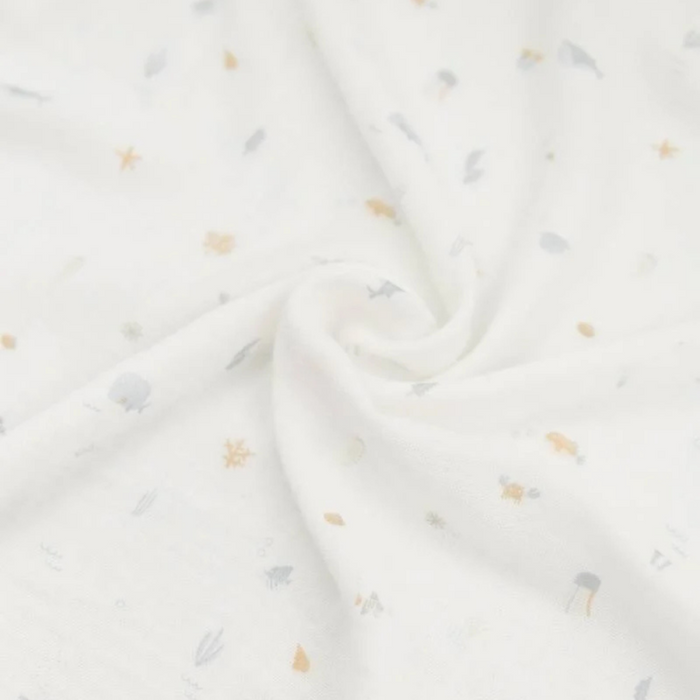 Bamboom - Swaddle Muslin 3 pack 70x70cm PRINT SEALIFE