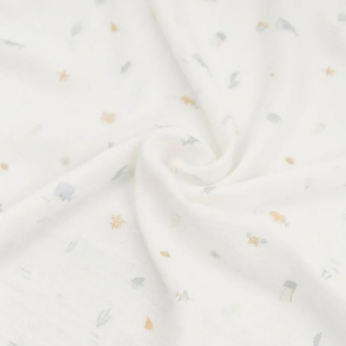 Bamboom - Swaddle XL single - 120x120cm PRINT SEALIFE