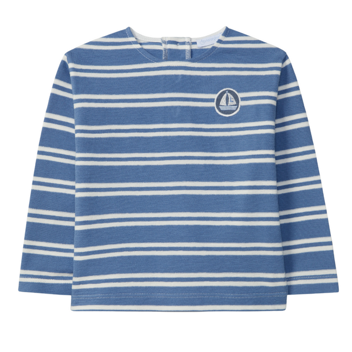 Laranjinha - Longsleeve gestreept - Blauw