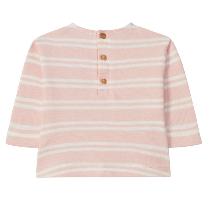 Laranjinha - Longsleeve gestreept - Roze