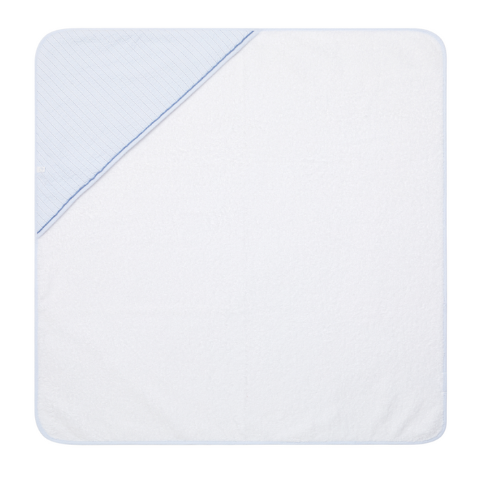 Laranjinha - Hooded towel blue stripes