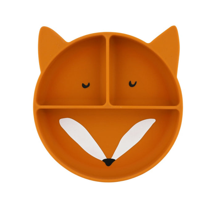 Trixie - Siliconen bord met vakjes en zuignap - Mr. Fox