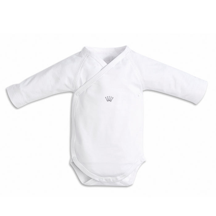 First - 2 bodies long sleeve CROWN ESSENTIALS WHITE