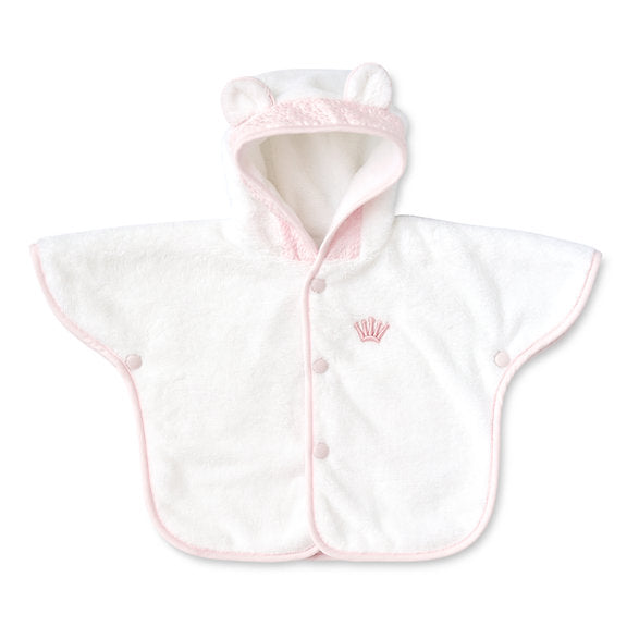 First - bath cape poncho Blush Pink