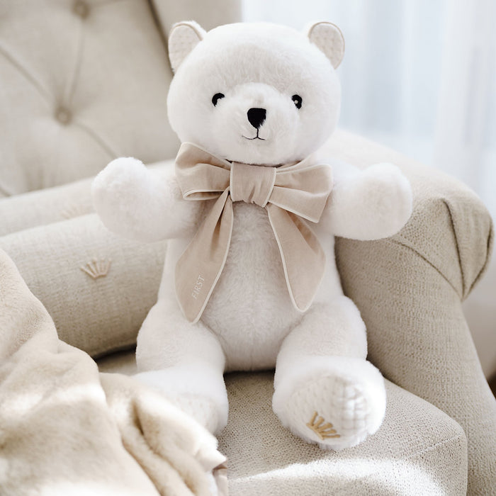 First - teddy bear white ZOË SILENT SANDS