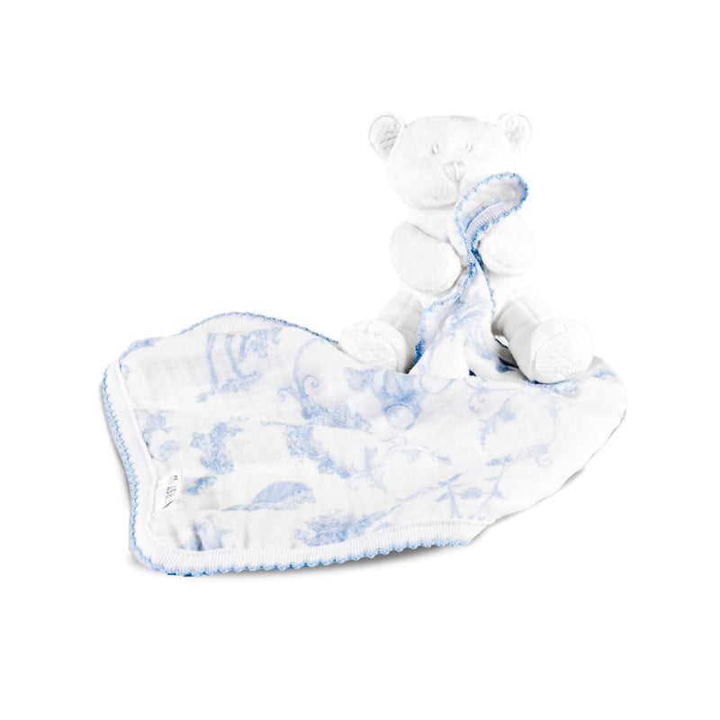 First -  Doudou Bob - Wit/Blauw