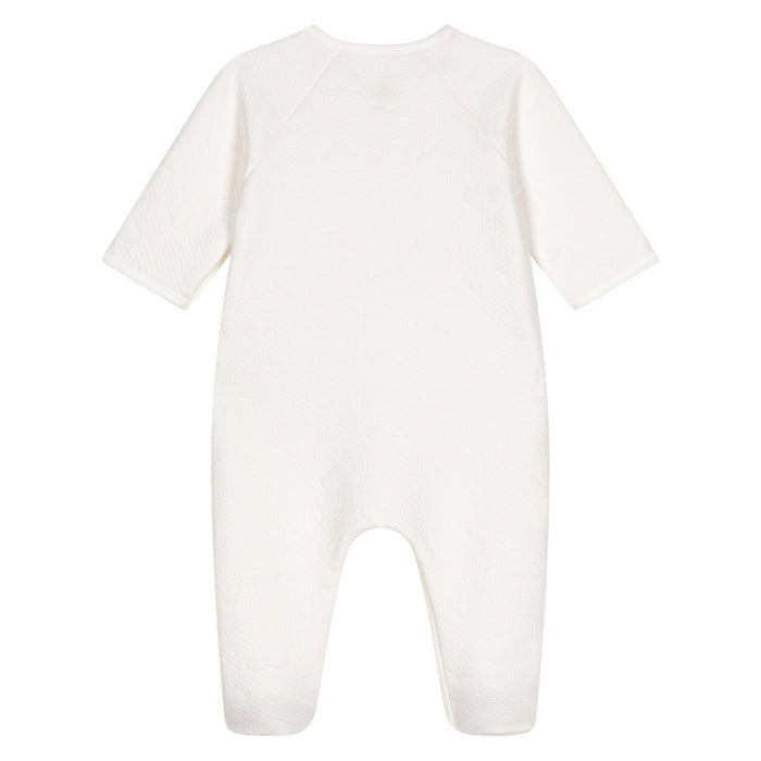 Petit Bateau - Babypakje in wit met hartjes