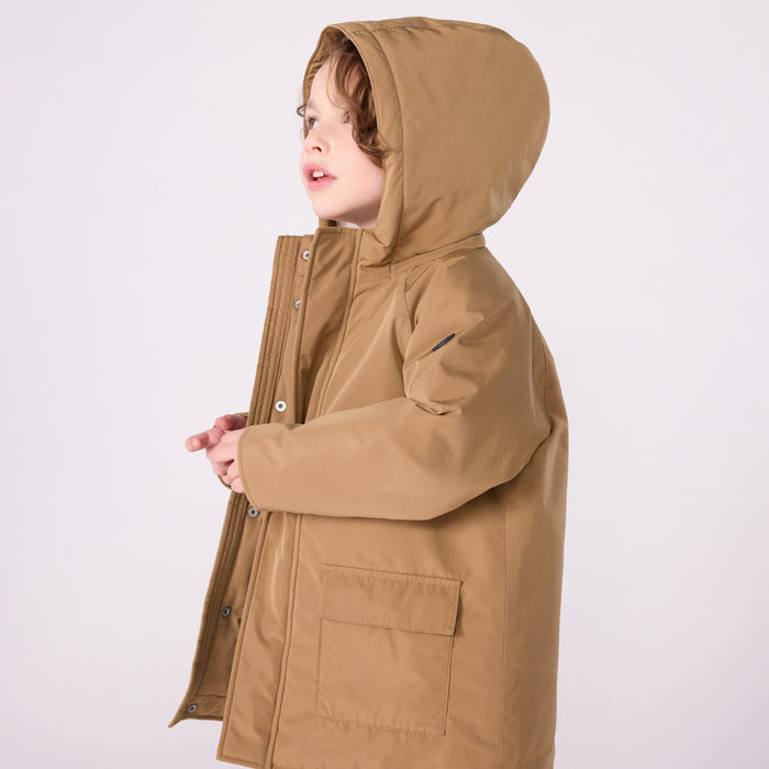 Petit Bateau - Halflange effen parka voor kinderen
