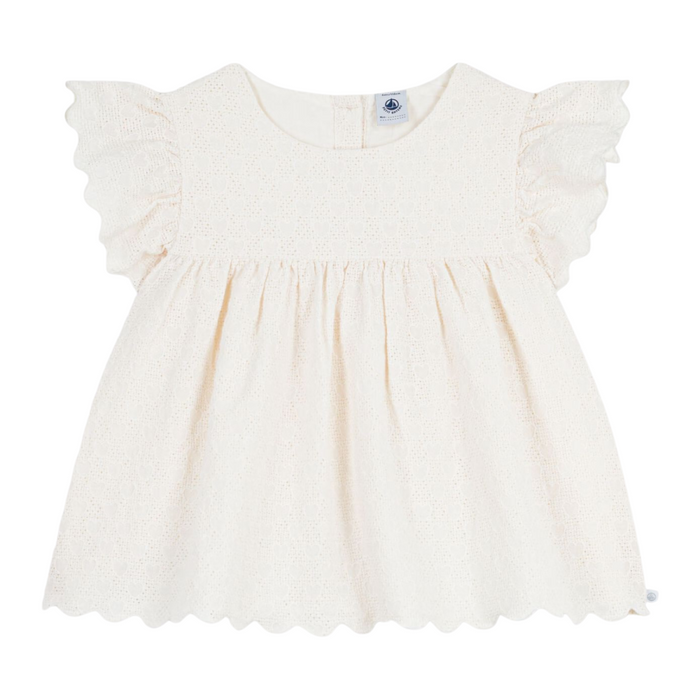 Petit Bateau - Katoenen kinderbloesje met korte mouwen en hartjesmotief