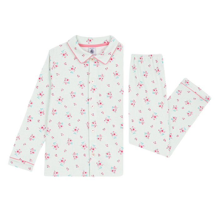 Petit Bateau - Katoenen geknoopte pyjama met print voor kinderen