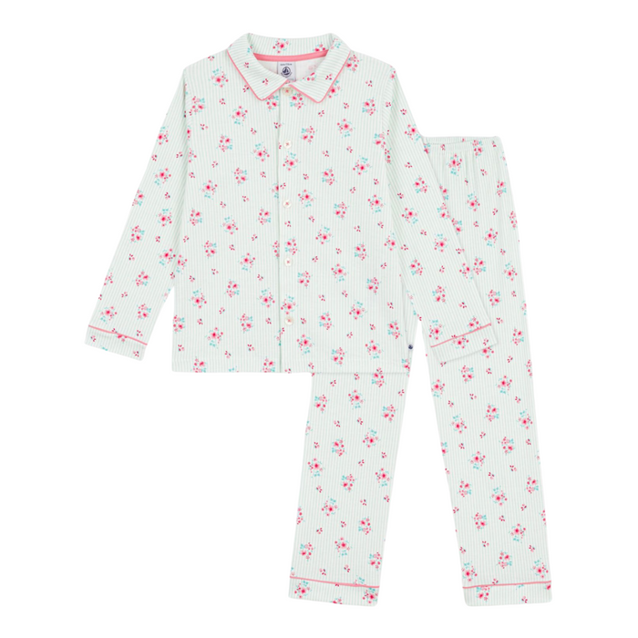 Petit Bateau - Katoenen geknoopte pyjama met print voor kinderen