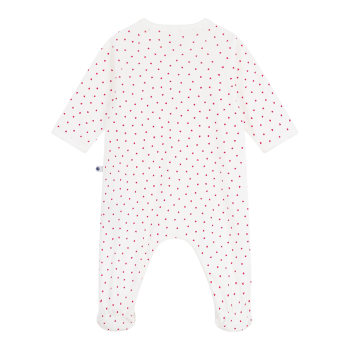 Petit Bateau - Katoenen babypakje met hartje