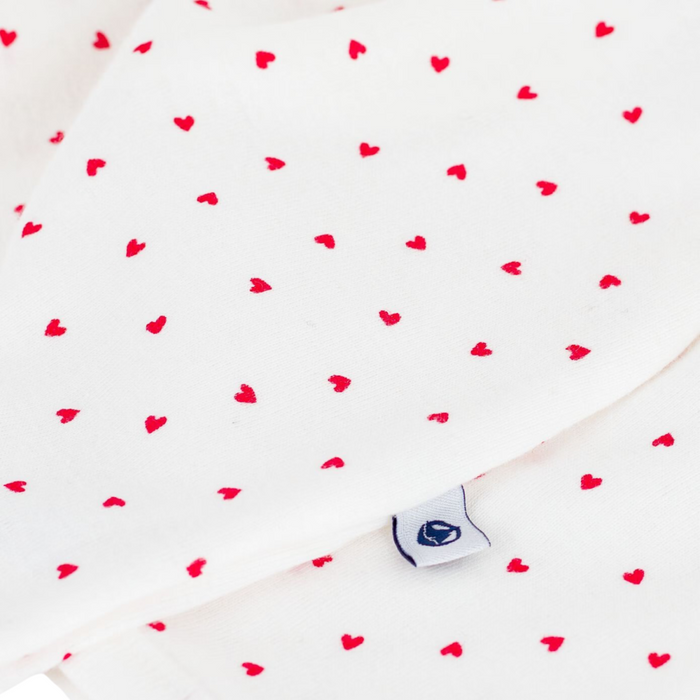 Petit Bateau - Katoenen babypakje met hartje