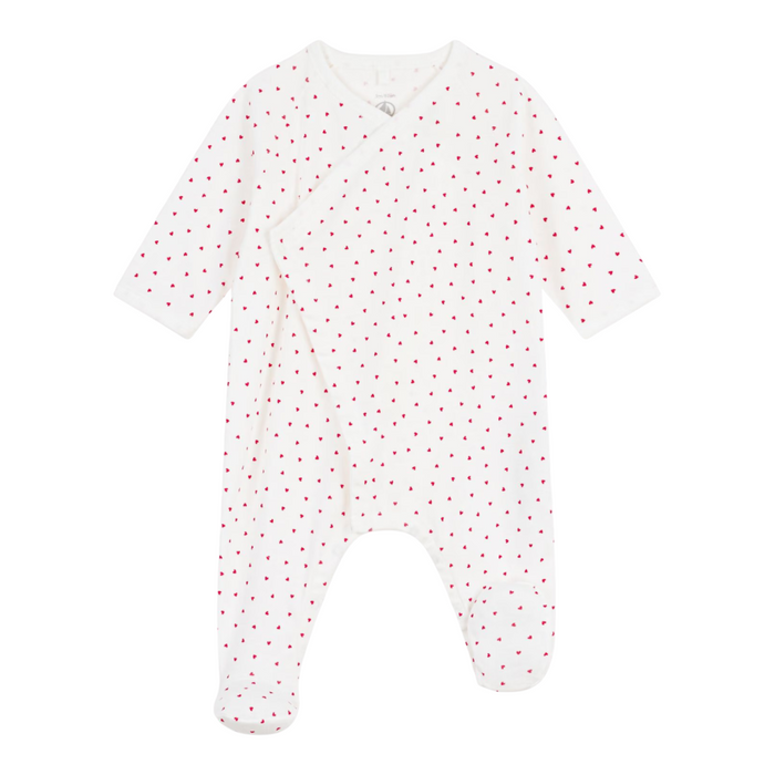 Petit Bateau - Katoenen babypakje met hartje