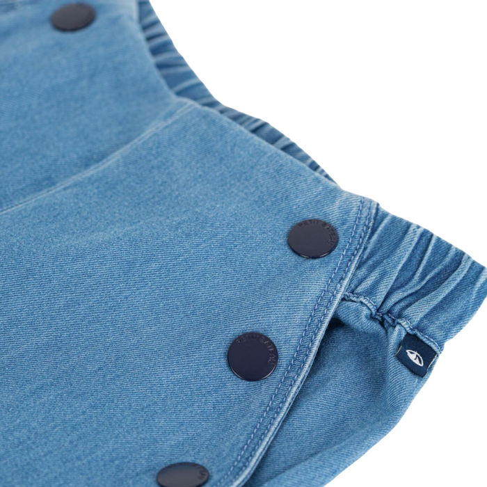 Petit Bateau - Kinderbroek met wijde pijpen - Denim