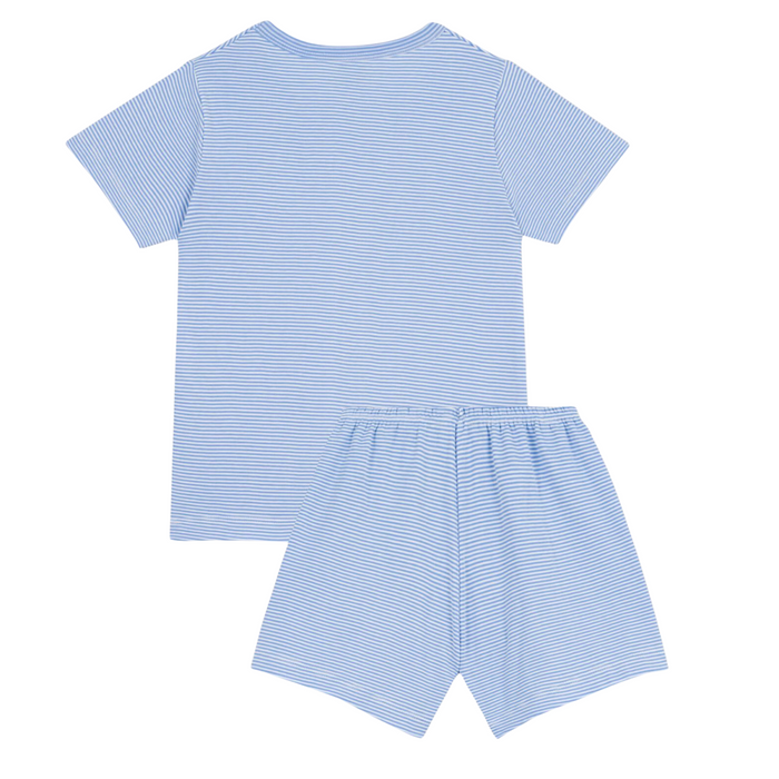 Petit Bateau - Korte katoenen kinderpyjama met streepjes