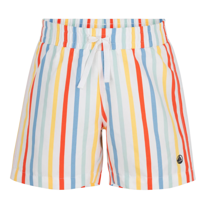 Petit Bateau - Gestreepte zwemshort voor kinderen