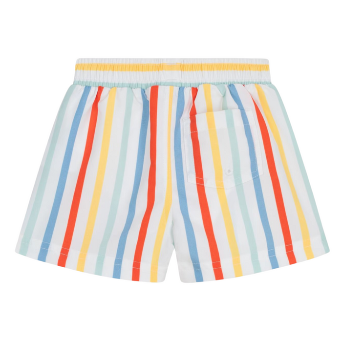 Petit Bateau - Gestreepte zwemshort voor baby's