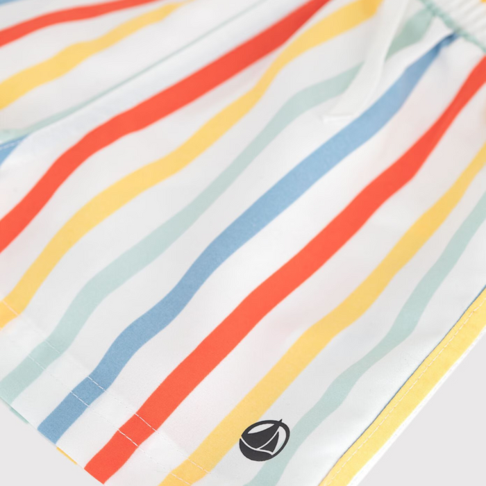 Petit Bateau - Gestreepte zwemshort voor baby's