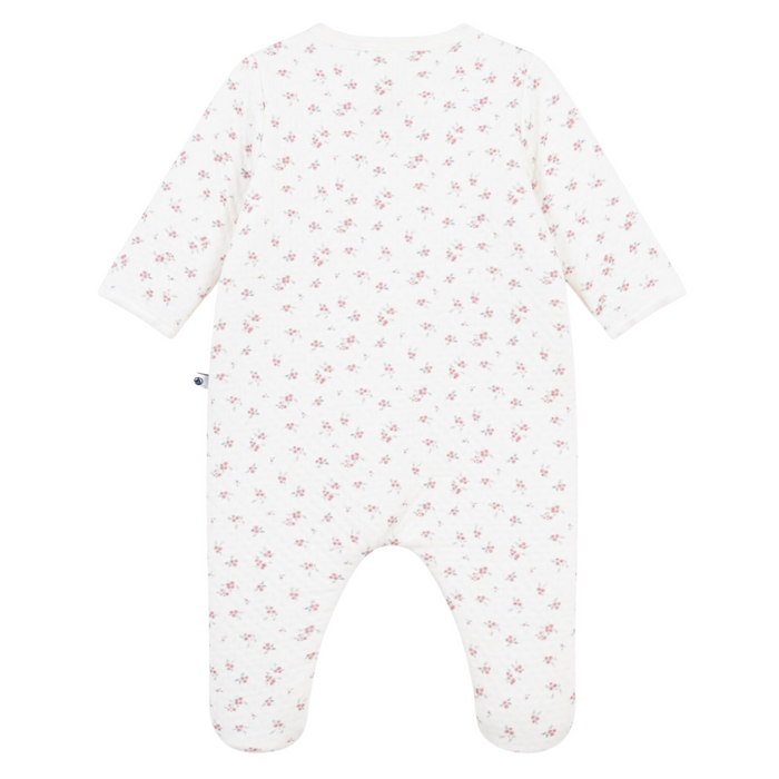 Petit Bateau - Babypakje met rits en bloemenprint