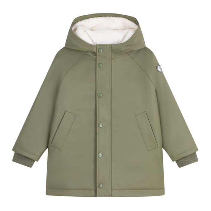 Petit Bateau - Effen winteroliejas - Olivine