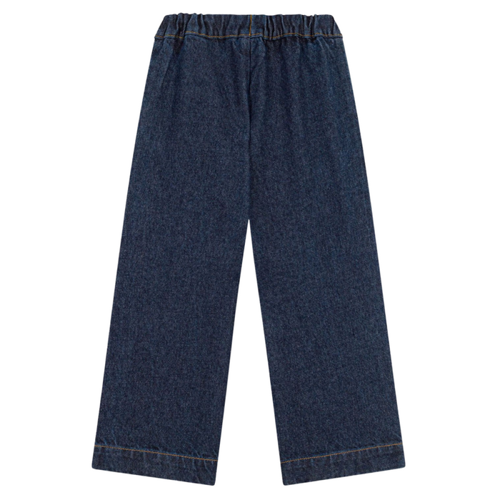 Petit Bateau - Jeansbroek met wijde pijpen - Blauw