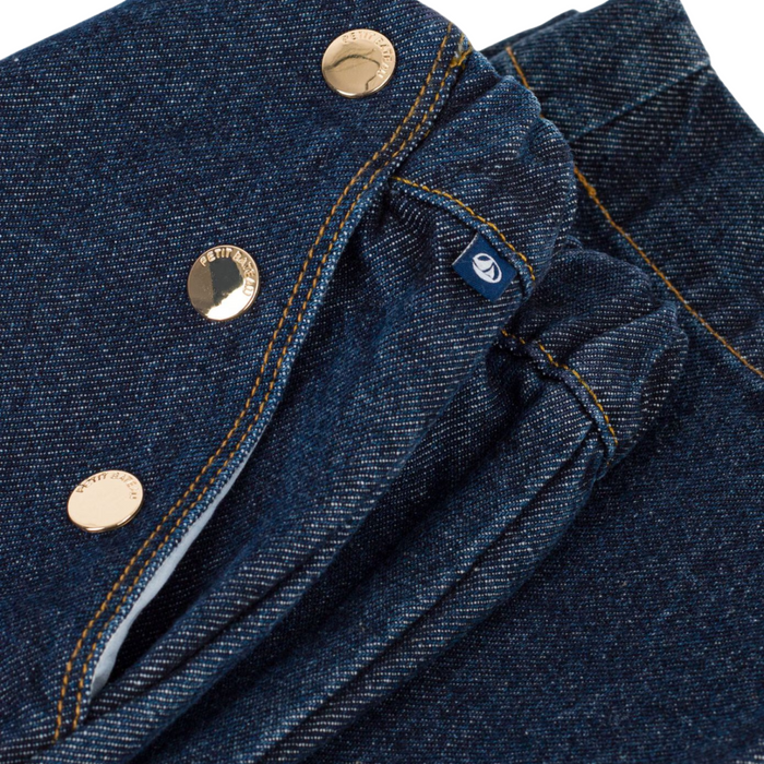 Petit Bateau - Jeansbroek met wijde pijpen - Blauw