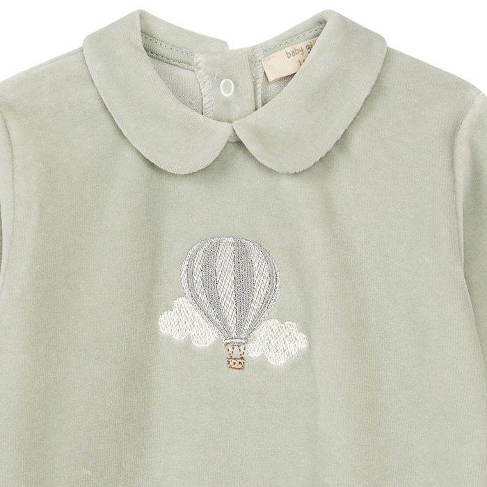 Baby Gi - Babypakje met luchtballon knoopjes achteraan - Muntgroen