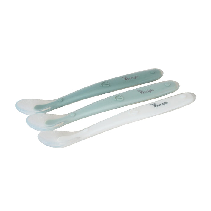 Bo Jungle - B-Soft Spoon Set 3 pcs (White-Sage Green- Jade)