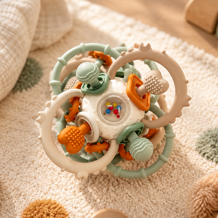 Bo Jungle - Silicone Twist & Rattle Ball