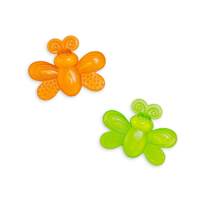 Bo Jungle - Water Teether Butterfly 2 pcs (oranje-groen)