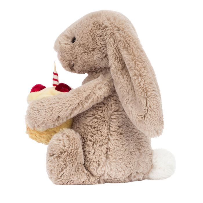 Jellycat - Bashful Beige Bunny 'Birthday'