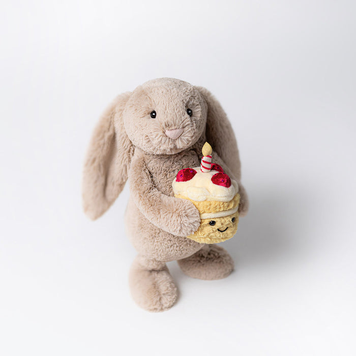 Jellycat - Bashful Beige Bunny 'Birthday'