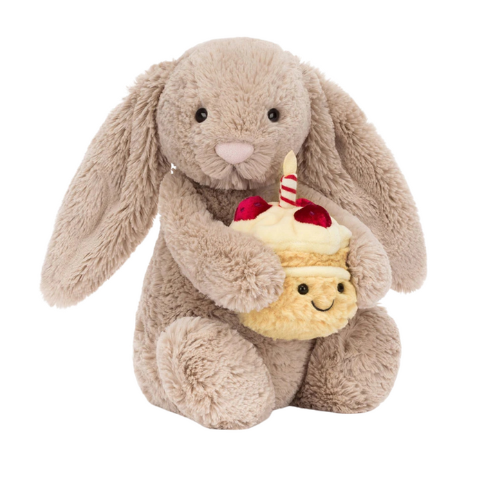 Jellycat - Bashful Beige Bunny 'Birthday'