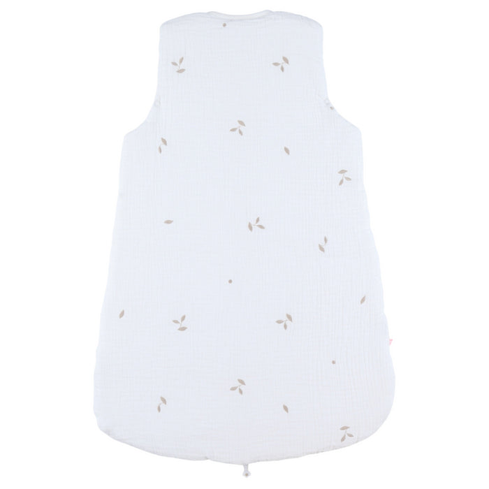 Noukies - Slaapzak F&O 70cm , embroidered muslin - wit